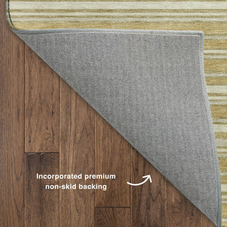 Dalyn Soft Essentials SE2 Gold Machine Washable Area Rug Backing Image
