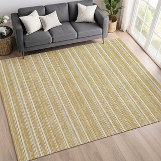 Dalyn Soft Essentials SE2 Gold Machine Washable Area Rug Lifestyle Image Feature