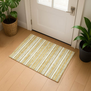 Dalyn Soft Essentials SE2 Gold Machine Washable Area Rug Scatter Lifestyle Image Feature