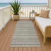 Dalyn Soft Essentials SE2 Granite Machine Washable Area Rug Runner Outdoor Lifestyle Image Feature