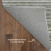 Dalyn Soft Essentials SE2 Gray Machine Washable Area Rug Backing Image