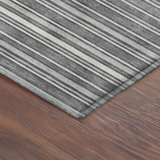 Dalyn Soft Essentials SE2 Gray Machine Washable Area Rug Corner Image