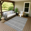 Dalyn Soft Essentials SE2 Gray Machine Washable Area Rug Outdoor Lifestyle Image Feature
