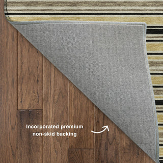 Dalyn Soft Essentials SE2 Honey Machine Washable Area Rug Backing Image