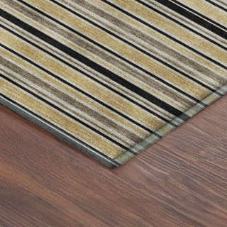 Dalyn Soft Essentials SE2 Honey Machine Washable Area Rug Corner Image