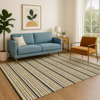 Dalyn Soft Essentials SE2 Honey Machine Washable Area Rug Lifestyle Image Feature