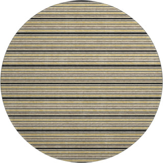 Dalyn Soft Essentials SE2 Honey Machine Washable Area Rug Round Main Image