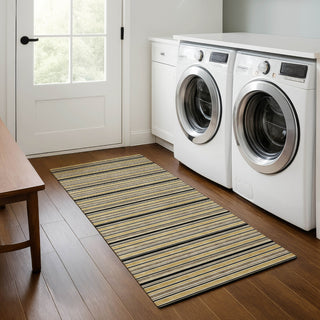 Dalyn Soft Essentials SE2 Honey Machine Washable Area Rug Runner Lifestyle Image Feature