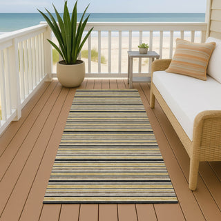 Dalyn Soft Essentials SE2 Honey Machine Washable Area Rug Runner Outdoor Lifestyle Image Feature