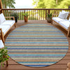 Dalyn Soft Essentials SE2 Jewel Machine Washable Area Rug Round Outdoor Lifestyle Image Feature