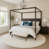 Dalyn Soft Essentials SE2 Linen Machine Washable Area Rug Round Lifestyle Image Feature