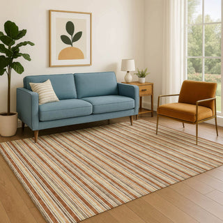 Dalyn Soft Essentials SE2 Paprika Machine Washable Area Rug Lifestyle Image Feature