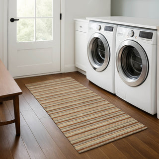 Dalyn Soft Essentials SE2 Paprika Machine Washable Area Rug Runner Lifestyle Image Feature
