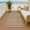 Dalyn Soft Essentials SE2 Paprika Machine Washable Area Rug Runner Outdoor Lifestyle Image Feature