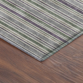 Dalyn Soft Essentials SE2 Pewter Machine Washable Area Rug Corner Image