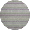 Dalyn Soft Essentials SE2 Pewter Machine Washable Area Rug Round Main Image
