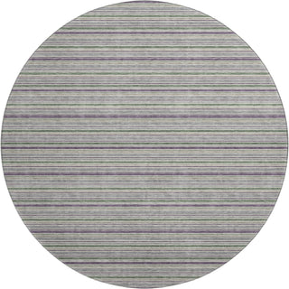 Dalyn Soft Essentials SE2 Pewter Machine Washable Area Rug Round Main Image