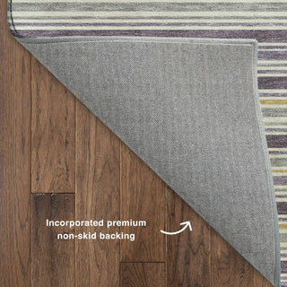 Dalyn Soft Essentials SE2 Plum Machine Washable Area Rug Backing Image