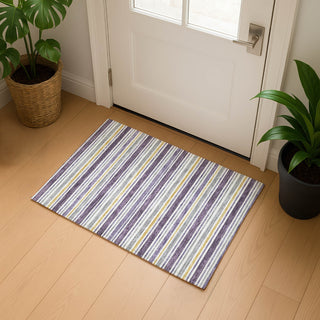 Dalyn Soft Essentials SE2 Plum Machine Washable Area Rug Scatter Lifestyle Image Feature