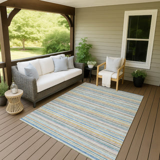 Dalyn Soft Essentials SE2 Seaside Machine Washable Area Rug Outdoor Lifestyle Image Feature