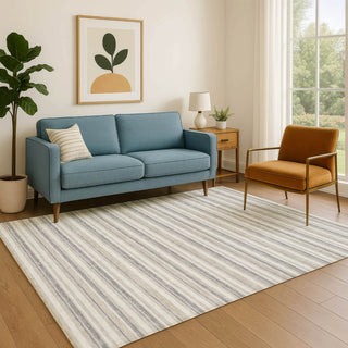 Dalyn Soft Essentials SE2 Silver Machine Washable Area Rug Lifestyle Image Feature