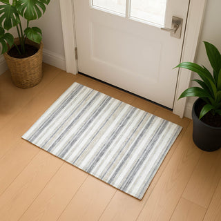 Dalyn Soft Essentials SE2 Silver Machine Washable Area Rug Scatter Lifestyle Image Feature