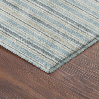 Dalyn Soft Essentials SE2 Sky Machine Washable Area Rug Corner Image