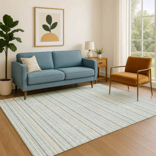 Dalyn Soft Essentials SE2 Sky Machine Washable Area Rug Lifestyle Image Feature