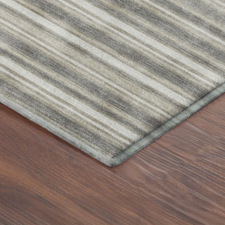 Dalyn Soft Essentials SE2 Taupe Machine Washable Area Rug Corner Image