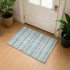 Dalyn Soft Essentials SE2 Teal Machine Washable Area Rug Scatter Lifestyle Image Feature