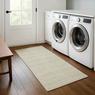 Dalyn Soft Essentials SE2 Wheat Machine Washable Area Rug Runner Lifestyle Image Feature