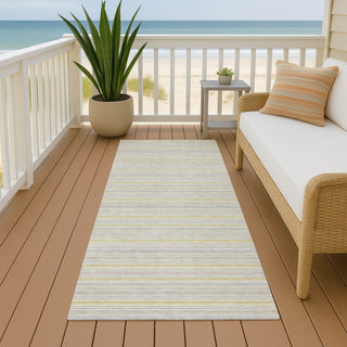 Dalyn Soft Essentials SE2 Wheat Machine Washable Area Rug Runner Outdoor Lifestyle Image Feature