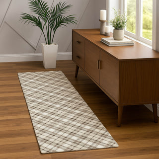 Dalyn Soft Essentials SE3 Beige Machine Washable Area Rug Runner Lifestyle Image Feature