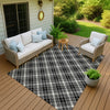 Dalyn Soft Essentials SE3 Black Machine Washable Area Rug Outdoor Lifestyle Image Feature