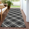 Dalyn Soft Essentials SE3 Black Machine Washable Area Rug Runner Outdoor Lifestyle Image Feature