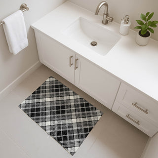 Dalyn Soft Essentials SE3 Black Machine Washable Area Rug Scatter Lifestyle Image Feature