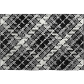Dalyn Soft Essentials SE3 Black Machine Washable Area Rug Scatter Main Image