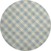 Dalyn Soft Essentials SE3 Blue Machine Washable Area Rug Round Main Image