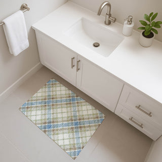 Dalyn Soft Essentials SE3 Blue Machine Washable Area Rug Scatter Lifestyle Image Feature