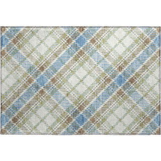 Dalyn Soft Essentials SE3 Blue Machine Washable Area Rug Scatter Main Image