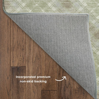 Dalyn Soft Essentials SE3 Celery Machine Washable Area Rug Backing Image