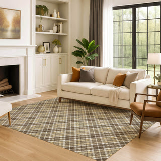 Dalyn Soft Essentials SE3 Chocolate Machine Washable Area Rug Lifestyle Image Feature