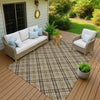 Dalyn Soft Essentials SE3 Chocolate Machine Washable Area Rug Outdoor Lifestyle Image Feature