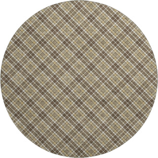 Dalyn Soft Essentials SE3 Chocolate Machine Washable Area Rug Round Main Image