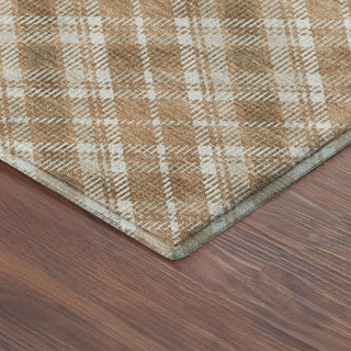 Dalyn Soft Essentials SE3 Copper Machine Washable Area Rug Corner Image