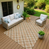 Dalyn Soft Essentials SE3 Copper Machine Washable Area Rug Outdoor Lifestyle Image Feature