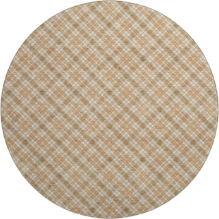 Dalyn Soft Essentials SE3 Copper Machine Washable Area Rug Round Main Image