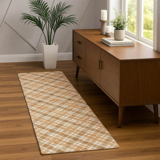 Dalyn Soft Essentials SE3 Copper Machine Washable Area Rug Runner Lifestyle Image Feature