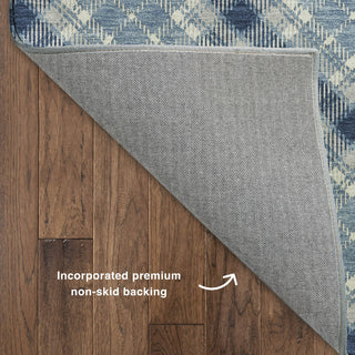 Dalyn Soft Essentials SE3 Denim Machine Washable Area Rug Backing Image