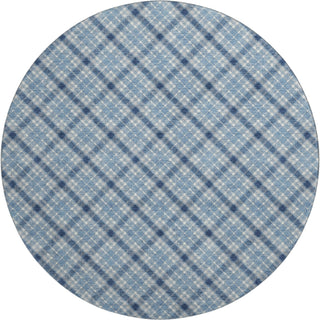 Dalyn Soft Essentials SE3 Denim Machine Washable Area Rug Round Main Image